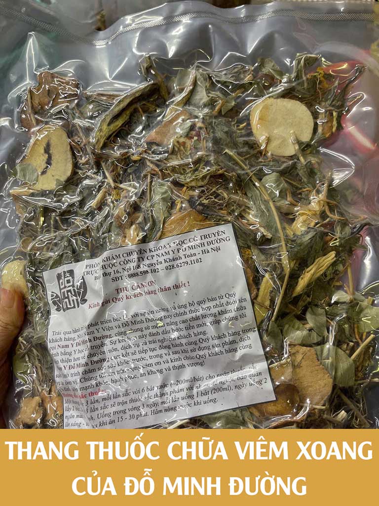 Thang thuốc chữa viêm xoang của Đỗ Minh Đường