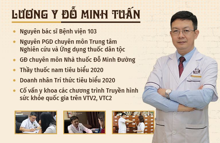 Lương y Tuấn hiện đang là giám đốc chuyên môn tại nhà thuốc Đỗ Minh Đường
