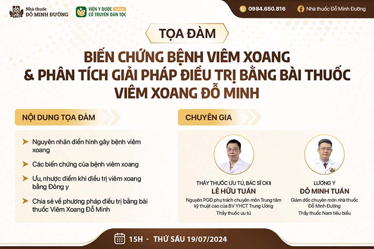 Tọa đàm viêm xoang của Nhà thuốc Đỗ Minh Đường